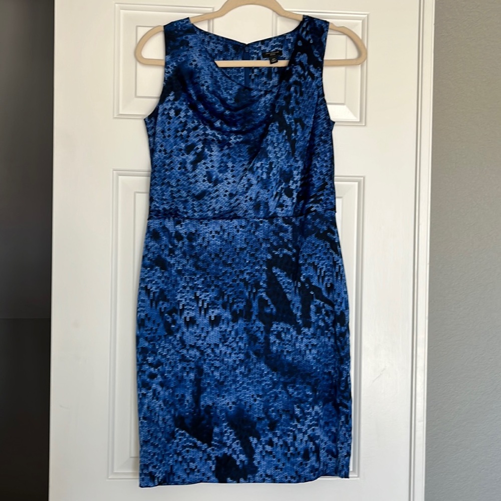 Ann Taylor blue silky dress